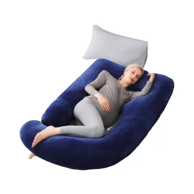U-Shaped Full Body Comfortable Pregnancy Pillow Washable Maternity Pillows Deep Sleep Support Therapy Anti-Bacteria Anti-Pull