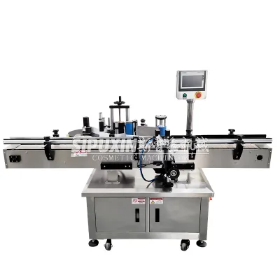 Automatic PLC Electric Motor Glass/Paper Round Bottle Labeling Machine for Cosmetic Food & Daily Chemical Industries