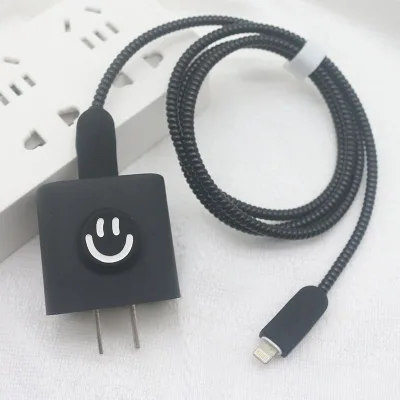 Chinoiserie Style Charging Data Cable Protection Cover for Mobile Phone /13/14/Pro Fast Charging Charger Head Protective