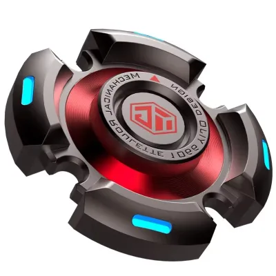 Metal Fidget Spinners for Adults and Kids Stress Anxiety ADHD Relief Fidgeting Toys EDC Hand Spinner Toys With Luminous Light