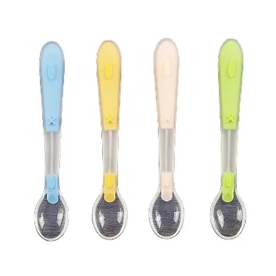 Eco-Friendly BPA Free  Silicon Feeding Spoon