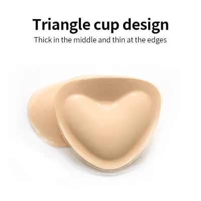 New Arrival MISS&HUA Dream Chaser Breast Pads Reusable Adhesive Invisible Triangle Heart Customizable Sponge Accessories