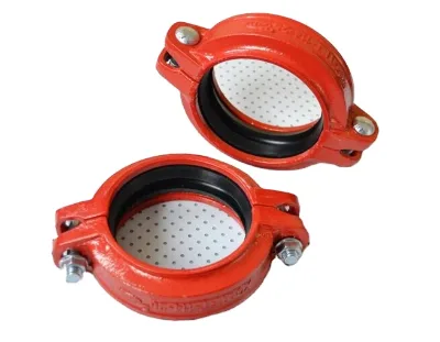 Factory Direct Supply Casting Painted Ductile Iron Grooved Pipe Fittings Rigid/Flexible Coupling for Fire Protection Systems