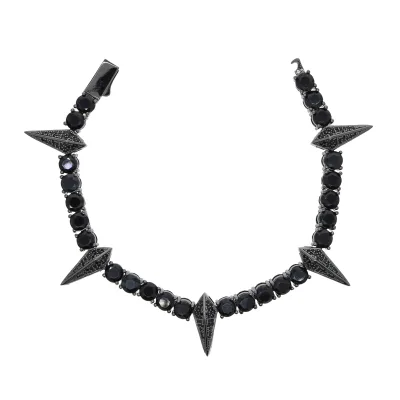 Unisex Zircon Copper Alloy Geometric Punk Luxury Fashion Bracelet Wholesale Jewelry