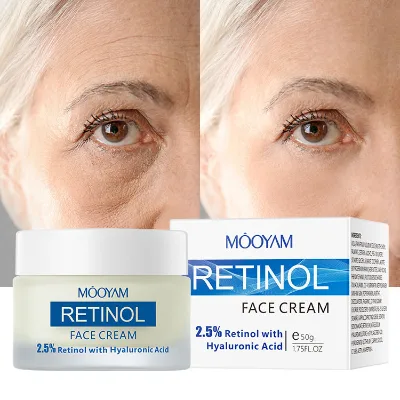 MOOYAM Retinol Cream 2.5% Retinol Collagen Face Cream Anti Aging Retinol Facial Cream with Hyaluronic Acid