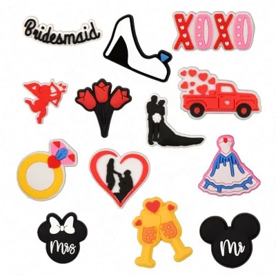 Valentine Shoe Charms for Sweetheart Lover Lady Favor Shoe Charms