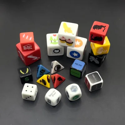 Manufacturers Round Acrylic Customize D6 Custom 16mm Blank Dice for Wedding Party