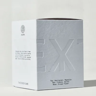 Sustainable Uncoated Paper RTE Box Debossed for Natural Beauty Packaging Box