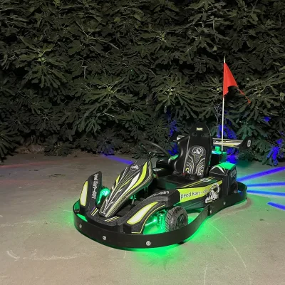 Children's Electric Kart with Remote Control Four-wheel Ride, Suitable for Adults, Elegant Bumper Car, square Illuminated Car