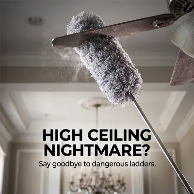 Plumero De Pluma Microfiber Fan Cleaner Feather Duster Extendable Dusters for Cleaning the Home