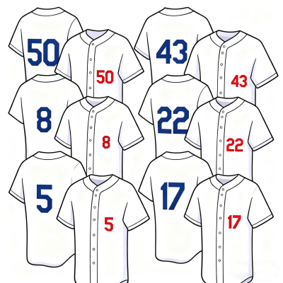 Ready to Ship Los White Baseball Jerseys Angeles  8 22 34 43 100% Polyester Blue Gold #17 #5 #50 Cheap Baseball Shirts