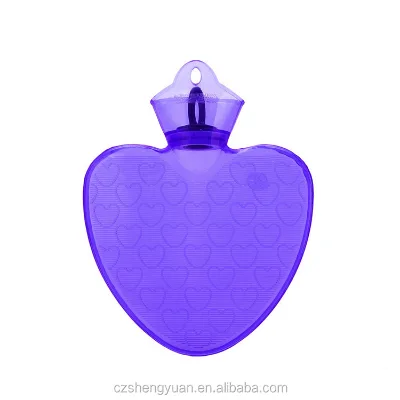 Cheap Price Heart Shape Plastic Hot Water Bottle