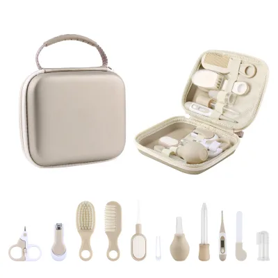 Baby Care Storage Bag Set Infant Nail Clipper Nasal Aspirator Daily Cleaning Tool Kit Portable Mother Baby Nursing Organizer