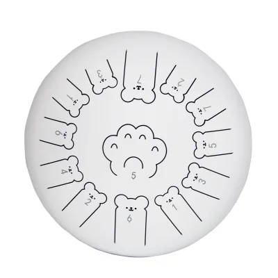 China Sale Custom 12 Inch Steel Tongue Drum 13 Notes Carbon Steel Hollow Drum for Meditation and Relaxation