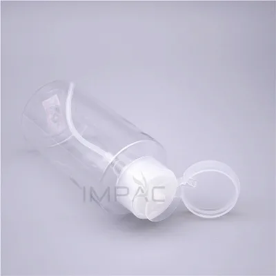 Cosmetic empty makeup remover bottles with push down pump for cleansing water liquid 300ml 10oz