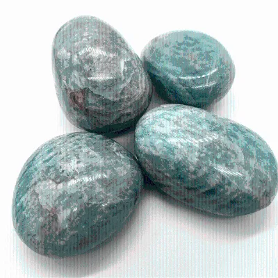 Hot Selling Natural Amazonite Crystal Palm Tumbled Stones for Decoration