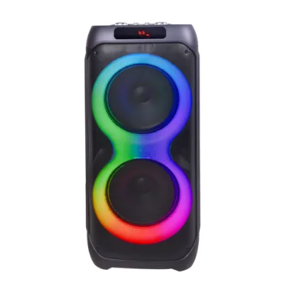 Double10 inch outdoor/indoor bluetooth party speaker with flashing RGB light