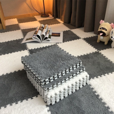 Fluffy Plush Modern Machine Made Carpet Blanket Mat & Rug for Bedroom Living Room & Hallway Home Use