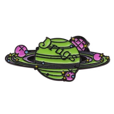 New Enamel Pins Breastpin Contaminated Earth Green Brooch for Hat Clothes Bag Lapel Pins Bulk Custom Cheap