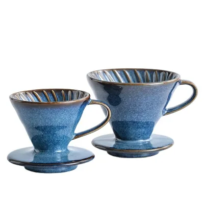Nordic Ceramic Hand Flushing Conical Filter Sharing Pot Creative Coffee Cup Set Coffee Filter