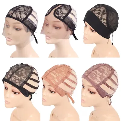 Wig Net Cap T-shaped Front Lace Hand-woven Mesh Base Glue Paper Leather One-piece Ice Silk Adhesive Mesh Cap 001 Inner