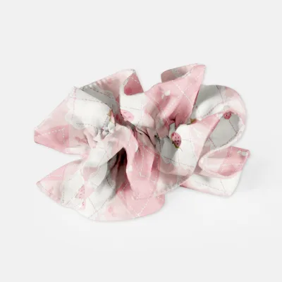 Luxury No Damage Elastic Fabric Ponytail Holders Custom Chic Girl Women Hair Scrunchie Cartoon Hair Ties