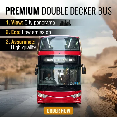 Double-Decker Sightseeing Bus LHD | 70+ Seats Open-Top Option | Euro 4/5 Diesel Tour Coach