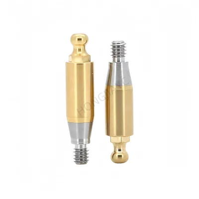 Ball Abutment for Osstem & Dentium Implants - Titanium Grade 5, Overdenture Attachment, Multi-Unit Compatible