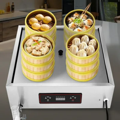Small Desktop Steamer Meat Fish Dim Sum Dumplings Home Kitchen Appliance 5000W Electric Steam Pot