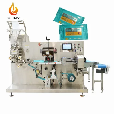Body Wipes Making Packing Machine Individually Wrapped Shower Wipes Wet Tissue Manufacturing Machine
