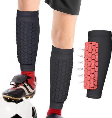 Honeycomb Leg Protectors Men's Leg Pads Football Anti-collision Anti-slip Protection Fixed Equipment Leg Protectors