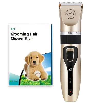 Cordless Mini Pet Hair Electric Clipper Set, Rechargeable Household Dog & Cat Grooming Trimmer Kit