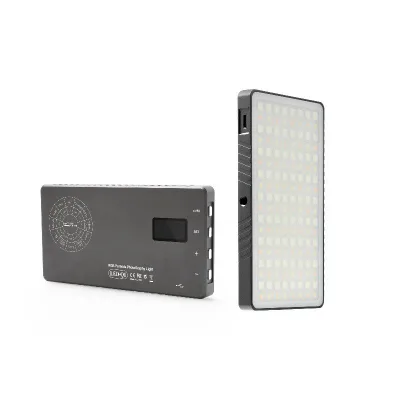 RGB Video Light Rechargeable Battery LED Camera Light 360  Full Color 12 Common Light Effects for Vlog , Photography Living