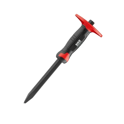 Safety Grip Stone Chisel & Flat/Point Chisel - Heat Treated, Non-Slip Handle