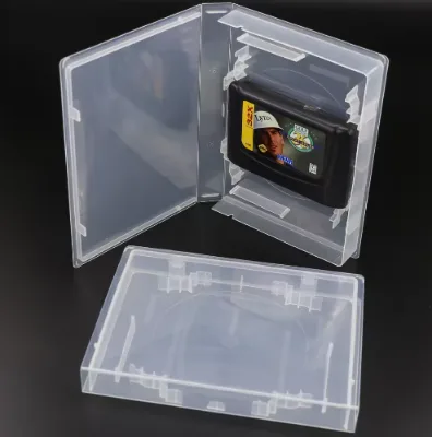 Factory Directly Sell Universal Game Card DVD CD Clear Storage case for Mega Drive Game Video protection Box