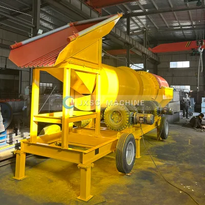 40TPH Tin Tantalum Niobium Chrome Diamond Ore Wash Machine Trommel Drum Scrubber