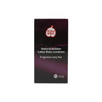 CE Marked Dotted & Studded Latex Condoms-MDIOR MH-006 Elastic & Breathable Factory Direct Sale