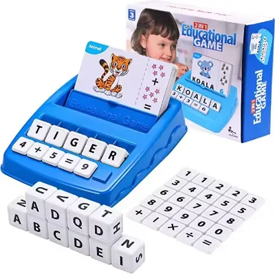 Kids Children English Word Counting Math Letter Matching Spelling Game Abcd Alphabet Toys,Educational Toys for Kids Learning