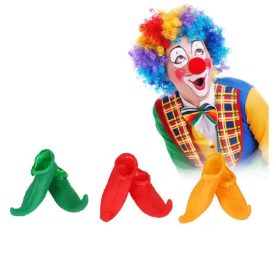 Adult Elf Shoes Carnival Costume Shoes Green Clown Shoes Halloween Accessories