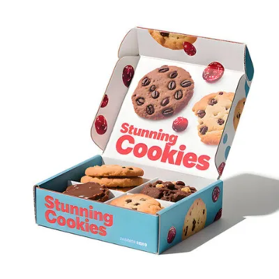 Custom Retail Corrugated Packaging Box Paper Box for Food Cookies Packaging Box Snack Package Box