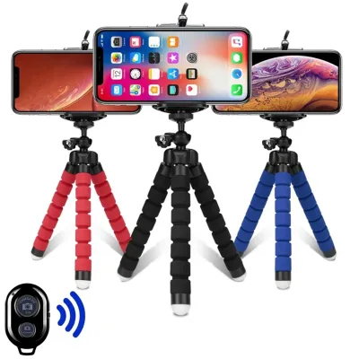 E-reise Mobile Phone Tripod Flexible Sponge Tripod Octopus Mini Tripod Supports Stand Sponge for Mobile Phones Camera