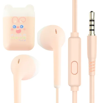 KIKI-375 Kids Safe Wired Headphones Over-Ear Stereo Sound for Music Movies School