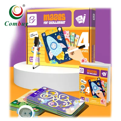 Logic Memory Education Kids Printing Learning Cards with Pen