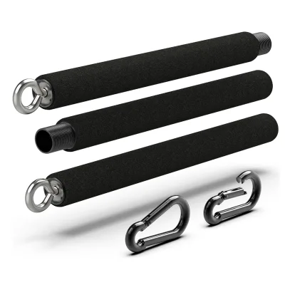 Custom Logo Portable Steel Resistance Band Bar for Gym Use