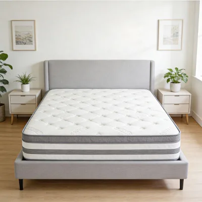 Twin Size Mattress-12 Inch Cool Memory Foam & Spring Hybrid Mattress with Breathable Cover - Comfort Plush Euro Pillow Top