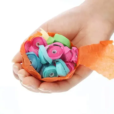 Birthday Wedding Party Supplies Props Hand Throw Streamers Poppers Ribbon Confetti No Mess Paper Throw Streamers