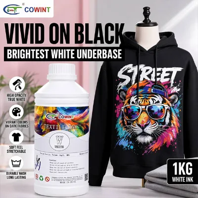 Cowint for White for High Opacity Good Stretchability Digital Printing Water-Based for Most Mainstream for Printers