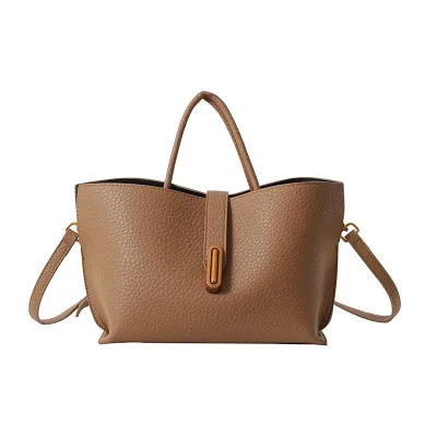 HY198 2025 New Simple Fashion Shoulder Bag Retro Portable Bucket Bag Women's Bag