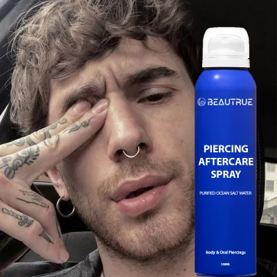 Custom Advanced Piercing Aftercare Spray Keloid Bump Removal Solution Effective for Ear Nose Belly Piercings Encourages Recovery