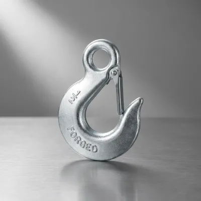 Marine Hardware G70 Galvanized/Plain Finish Eye Slip Hook with Latch